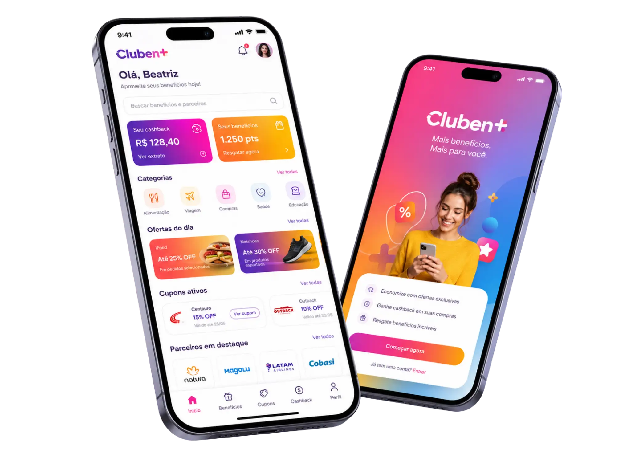 App Cluben+ no celular